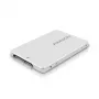 Axagon RSS-M2SD SATA - M.2 SATA SSD, sisemine 2,5-tolline ALU korpus, hõbedane