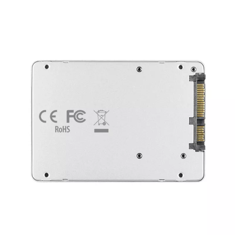 Axagon RSS-M2SD SATA - M.2 SATA SSD, sisemine 2,5-tolline ALU korpus, hõbedane