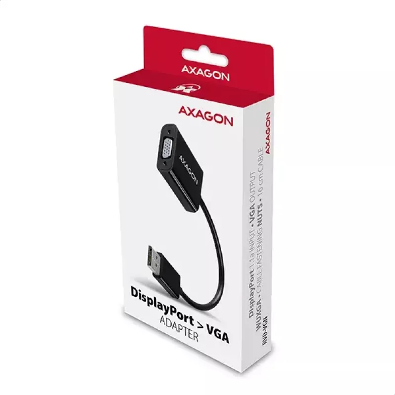 Videokaabli adapter Axagon RVD-VGN DisplayPort VGA-le 0,16 m