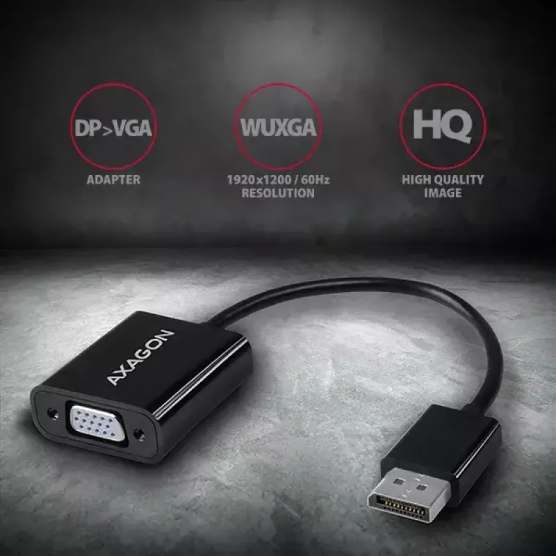 Videokaabli adapter Axagon RVD-VGN DisplayPort VGA-le 0,16 m