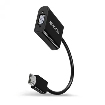 Axagon RVH-VGAN HDMI -> VGA adapter FullHD, 1920x1200, heli VÄLJUND, toite SISEND
