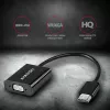 Axagon RVH-VGAN HDMI -> VGA adapter FullHD, 1920x1200, heli VÄLJUND, toite SISEND
