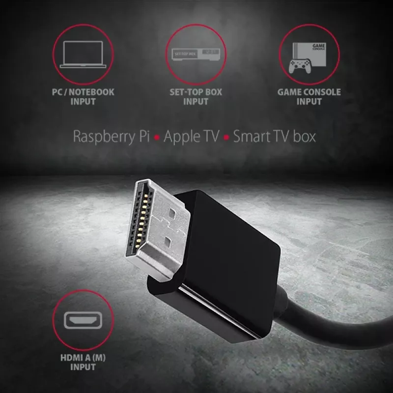 Axagon RVH-VGAN HDMI -> VGA adapter FullHD, 1920x1200, heli VÄLJUND, toite SISEND
