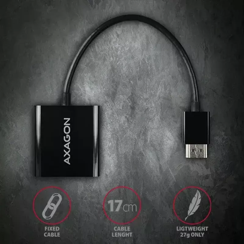 Axagon RVH-VGN HDMI -> VGA adapter FullHD, 1920x1200