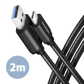 Axagon BUCM3-AM20AB SPEED USB-C <> USB-A 3.2 Gen 1 kaabel 2 m