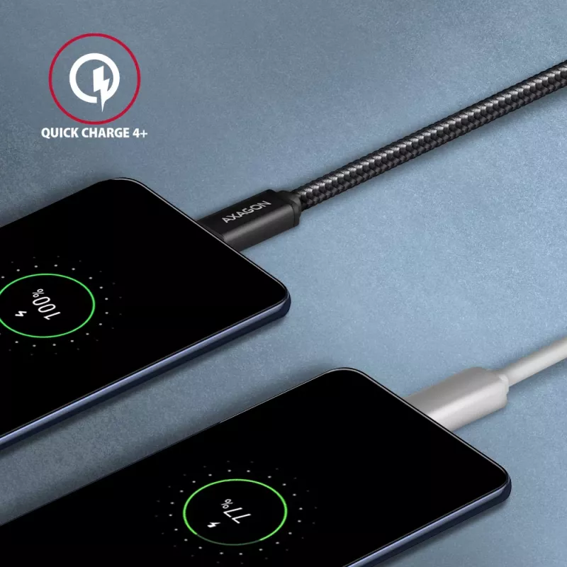 Axagon BUCM3-CM10AB SPEED USB-C <> USB-C 3.2 Gen 1 kaabel 1 m