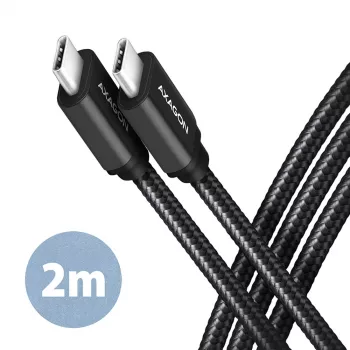 Axagon BUCM3-CM20AB SPEED USB-C <> USB-C 3.2 Gen 1 kaabel 2 m