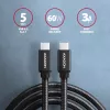Axagon BUCM3-CM20AB SPEED USB-C <> USB-C 3.2 Gen 1 kaabel 2 m