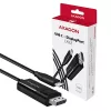 Axagon RVC-DPC USB-C -> DisplayPort kaabel 1,8 m 4K/60Hz