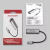 2,5 Gigabit Etherneti adapter AXAGON ADE-25R — USB Type-C, 10/100/1000/2500 Mbit, 5000 Mbit/s, alumiinium, hall