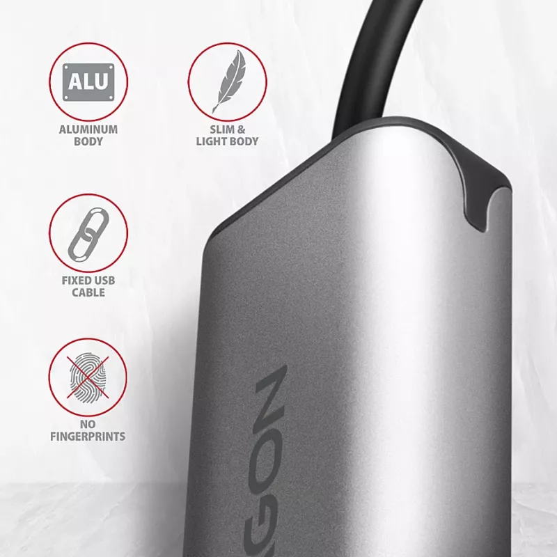 Axagon ADE-25RC SuperSpeed USB-C 2,5 gigabitine Etherneti adapter