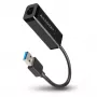 Axagon ADE-SR USB-A gigabit Etherneti adapter, juhtmega, USB, Ethernet, 1000 Mbit/s, must