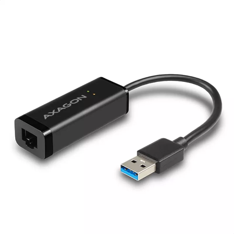 Axagon ADE-SR USB-A gigabit Etherneti adapter, juhtmega, USB, Ethernet, 1000 Mbit/s, must