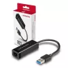 Axagon ADE-SR USB-A gigabit Etherneti adapter, juhtmega, USB, Ethernet, 1000 Mbit/s, must