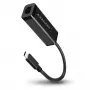 Axagon ADE-SRC USB-C gigabit Etherneti adapter, juhtmega, USB Type-C, Ethernet, 1000 Mbit/s, must