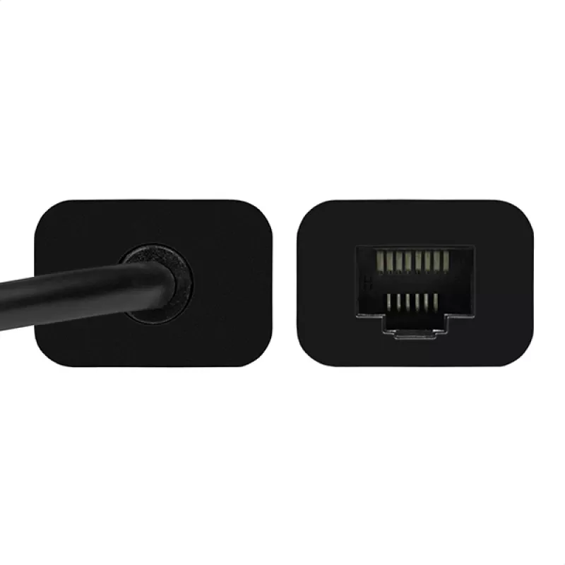 Axagon ADE-SRC USB-C gigabit Etherneti adapter, juhtmega, USB Type-C, Ethernet, 1000 Mbit/s, must