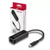 Axagon ADE-SRC USB-C gigabit Etherneti adapter, juhtmega, USB Type-C, Ethernet, 1000 Mbit/s, must