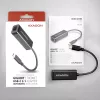 Axagon ADE-SRC USB-C gigabit Etherneti adapter, juhtmega, USB Type-C, Ethernet, 1000 Mbit/s, must