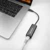 Axagon ADE-SRC USB-C gigabit Etherneti adapter, juhtmega, USB Type-C, Ethernet, 1000 Mbit/s, must