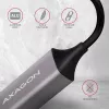 AXAGON USB 3.2 Gen 1 Type-A Gigabit Ethernet adapter ADE-TR — 10/100/1000 Mbps, metallist titaanhall, 5000 Mbit/s