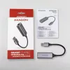 AXAGON USB 3.2 Gen 1 Type-A Gigabit Ethernet adapter ADE-TR — 10/100/1000 Mbps, metallist titaanhall, 5000 Mbit/s