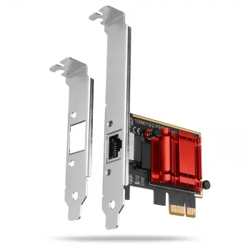 Axagon PCEE-G25 PCIe - 2.5 Gigabit Ethernet adapter Realtek 8125, PXE, koos SP ja LP kronsteiniga