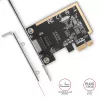 Axagon PCEE-GRF PCIe - Gigabit Ethernet adapter Realtek 8111F koos standardse ja madala profiiliga kronsteiniga