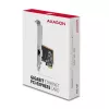 Axagon PCEE-GRF PCIe - Gigabit Ethernet adapter Realtek 8111F koos standardse ja madala profiiliga kronsteiniga