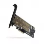 Axagon PCEM2-D PCIe x4 - M.2 NVMe M-võti + SATA B-võti pesa adapter koos SP ja LP-ga