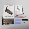 Axagon PCEM2-D PCIe x4 - M.2 NVMe M-võti + SATA B-võti pesa adapter koos SP ja LP-ga