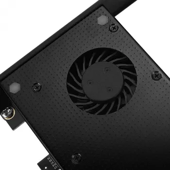 Axagon PCEM2-DC PCIe x4 - M.2 NVMe M-võti + SATA B-võti pesa adapter jahutiga, SP ja LP