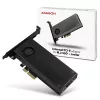 Axagon PCEM2-DC PCIe x4 - M.2 NVMe M-võti + SATA B-võti pesa adapter jahutiga, SP ja LP