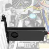 Axagon PCEM2-DC PCIe x4 - M.2 NVMe M-võti + SATA B-võti pesa adapter jahutiga, SP ja LP