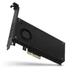 Axagon PCEM2-DC PCIe x4 - M.2 NVMe M-võti + SATA B-võti pesa adapter jahutiga, SP ja LP