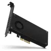 Axagon PCEM2-DC PCIe x4 - M.2 NVMe M-võti + SATA B-võti pesa adapter jahutiga, SP ja LP