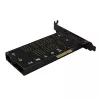 Axagon PCEM2-DC PCIe x4 - M.2 NVMe M-võti + SATA B-võti pesa adapter jahutiga, SP ja LP