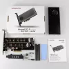Axagon PCEM2-DC PCIe x4 - M.2 NVMe M-võti + SATA B-võti pesa adapter jahutiga, SP ja LP