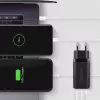 Axagon ACU-DPQ65 GaN seinadapter 65W, 3x port (USB-A + kahekordne USB-C), PD3.0/QC4+/PPS/Apple