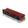 Axagon CRL-M2 Passiivne alumiiniumjahuti kõigile M.2 SSD-dele, suurus 2280, kõrgus 12 mm.