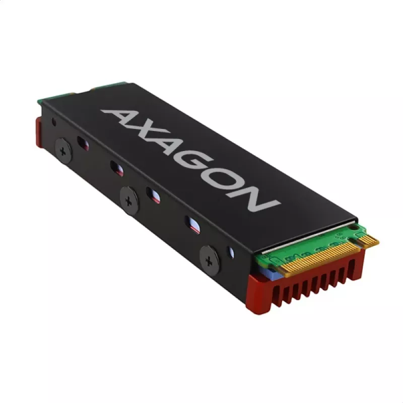 Axagon CRL-M2 Passiivne alumiiniumjahuti kõigile M.2 SSD-dele, suurus 2280, kõrgus 12 mm.