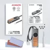 Axagon CLR-M2FAN vasest jahutusradiaator koos ventilaatoriga ühe- ja kahepoolsetele M.2 SSD-ketastele, suurus 2280, kõrgus 13 mm.
