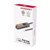 Axagon CLR-M2FAN vasest jahutusradiaator koos ventilaatoriga ühe- ja kahepoolsetele M.2 SSD-ketastele, suurus 2280, kõrgus 13 mm.