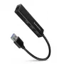 Axagon HMA-GL3A Multiport-Hub USB 3.0 Tüüp A Gbit-LAN 3x USB-A microSD Juhtmega USB 3.2 Gen 1 (3.1 Gen 1) Type-A Must