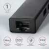 Axagon HMA-GL3A Multiport-Hub USB 3.0 Tüüp A Gbit-LAN 3x USB-A microSD Juhtmega USB 3.2 Gen 1 (3.1 Gen 1) Type-A Must