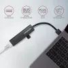 Axagon HMA-GL3A Multiport-Hub USB 3.0 Tüüp A Gbit-LAN 3x USB-A microSD Juhtmega USB 3.2 Gen 1 (3.1 Gen 1) Type-A Must