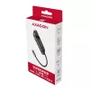 Axagon HMC-6GL USB 3.2 Gen 1 jaotur, 3x USB-A, HDMI 4k/30Hz, RJ-45, PD 100W, 20 cm USB-C kaabel