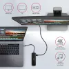 Axagon HMC-6GL USB 3.2 Gen 1 jaotur, 3x USB-A, HDMI 4k/30Hz, RJ-45, PD 100W, 20 cm USB-C kaabel