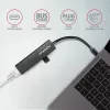 USB-C jaotur Axagon HMC-GL3A 3x USB-A Gbit-LAN Must