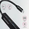 USB-C jaotur Axagon HMC-GL3A 3x USB-A Gbit-LAN Must