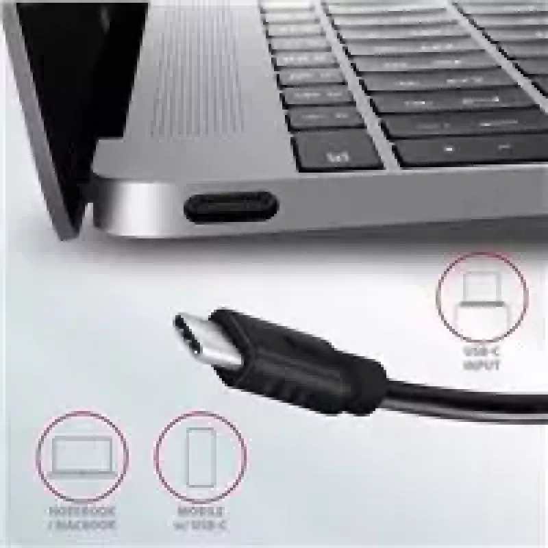 AXAGON HMC-4G2, USB-C 3.2 Gen 2 10 Gb/s jaotur, pordid 2x USB-A + 2x USB-C, kaabel USB-C 13 cm